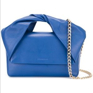 JW Anderson Twist Bag (with gold chain) in blue
