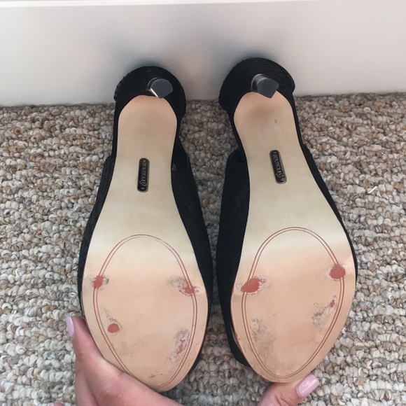 Black Boutique 9 open toe platform heels - Picture 4 of 7