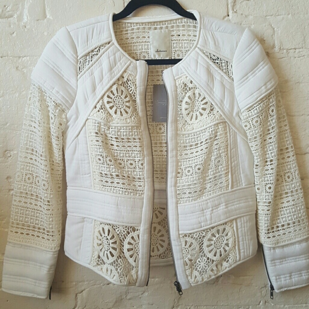 NWT anthropologie elevenses lace jacket