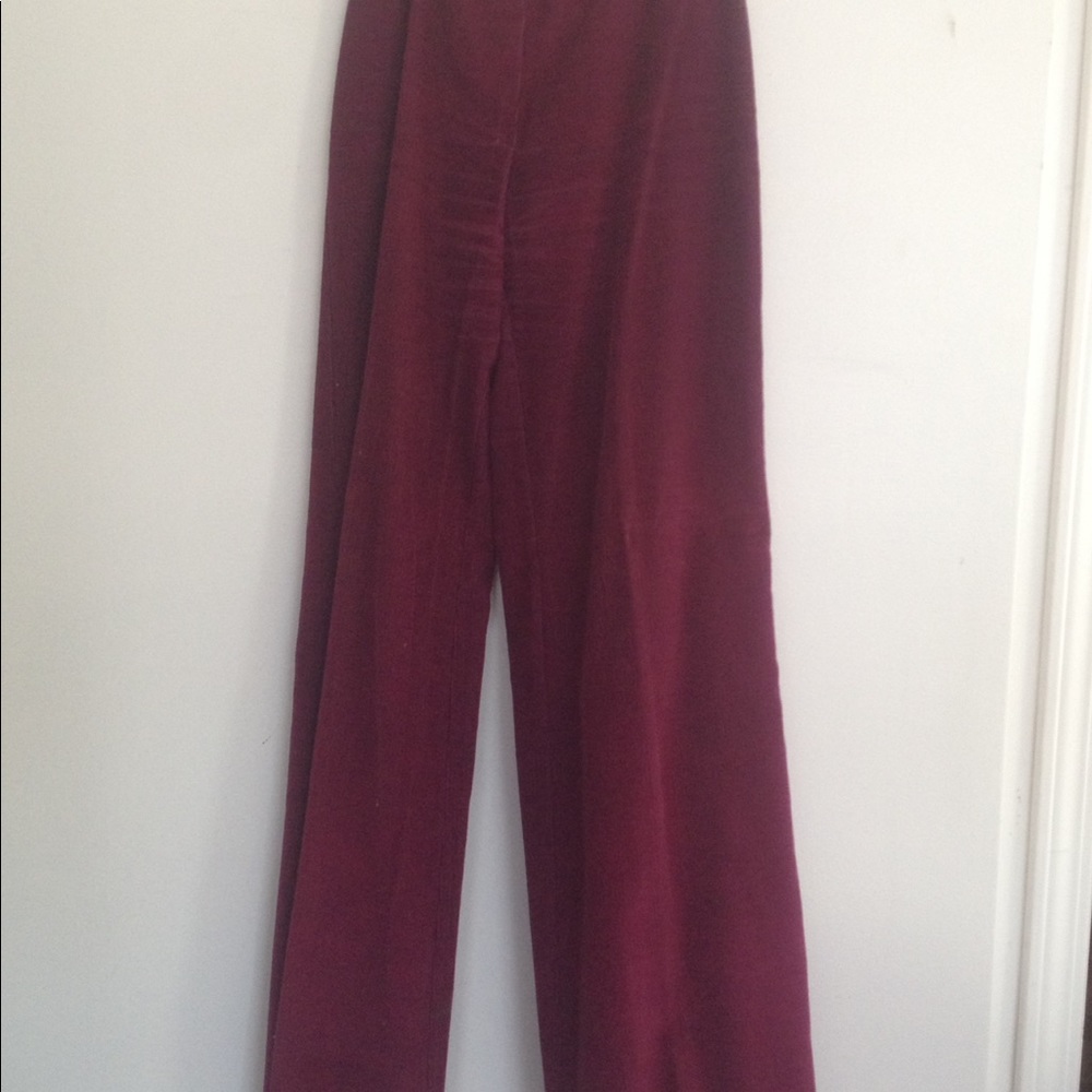 1970's burgundy corduroy pants