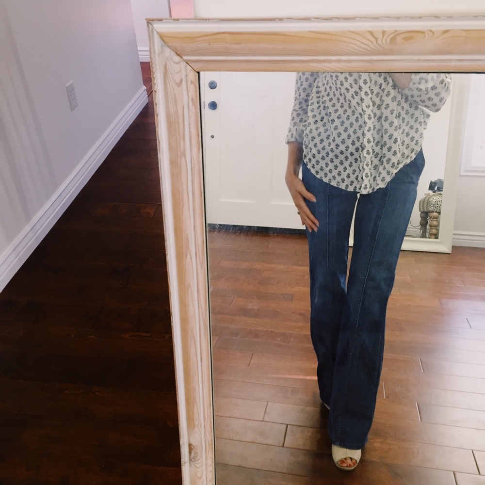 Kova & T bootcut front-seam denim Jeans