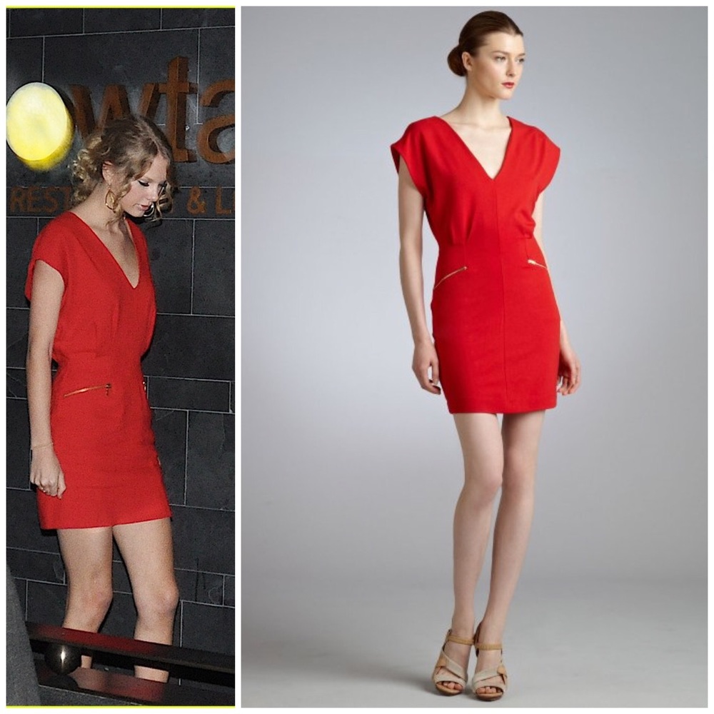 French Connection Jersey red dress