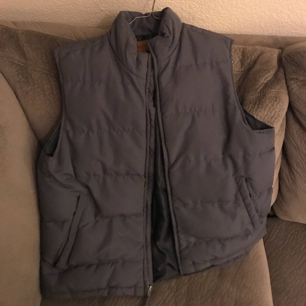Gray men's vest