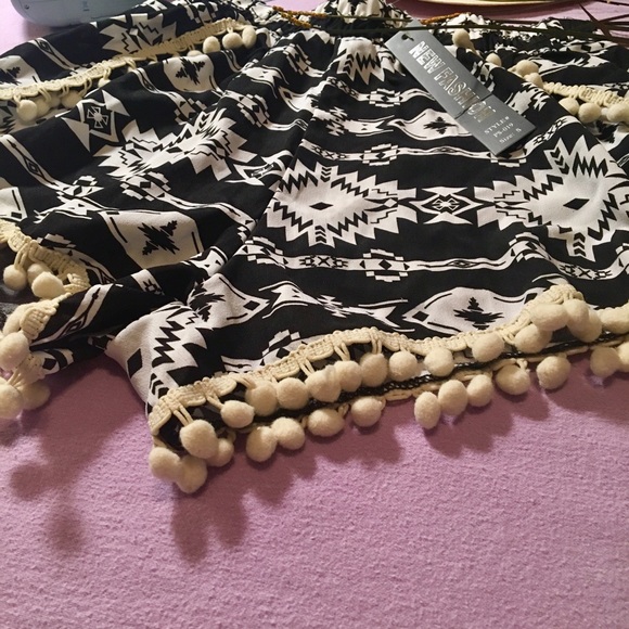 Shorts - High Waisted tribal shorts Shorts - High Waisted tribal shorts