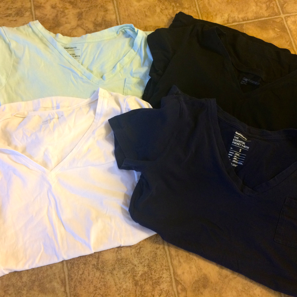 Bundle of 4 Gap Essential Maternity Tops