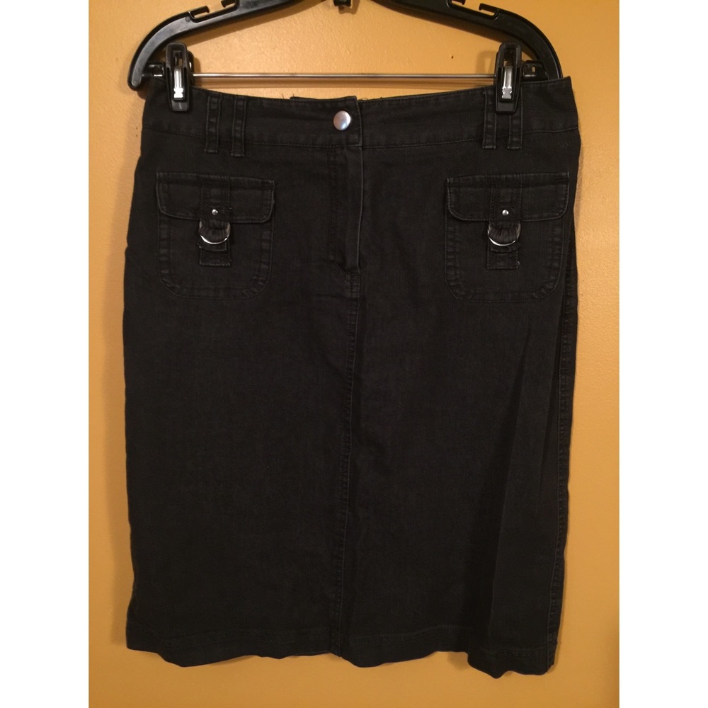 Black Denim skirt