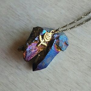 UO Rainbow Pyrite Necklace