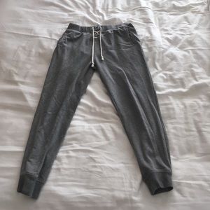Gray sweatpants