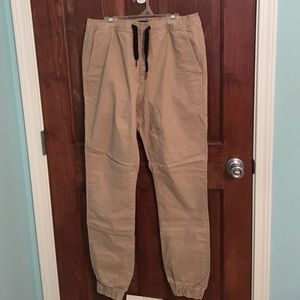 Khaki men's joggers