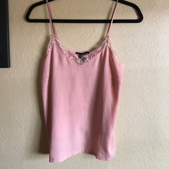 F21 Pink Lace Trim Top - Picture 3 of 5