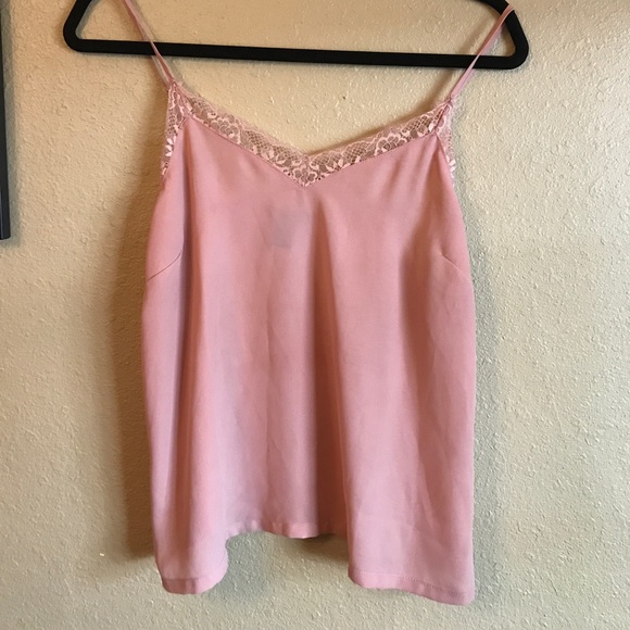F21 Pink Lace Trim Top - Picture 2 of 5