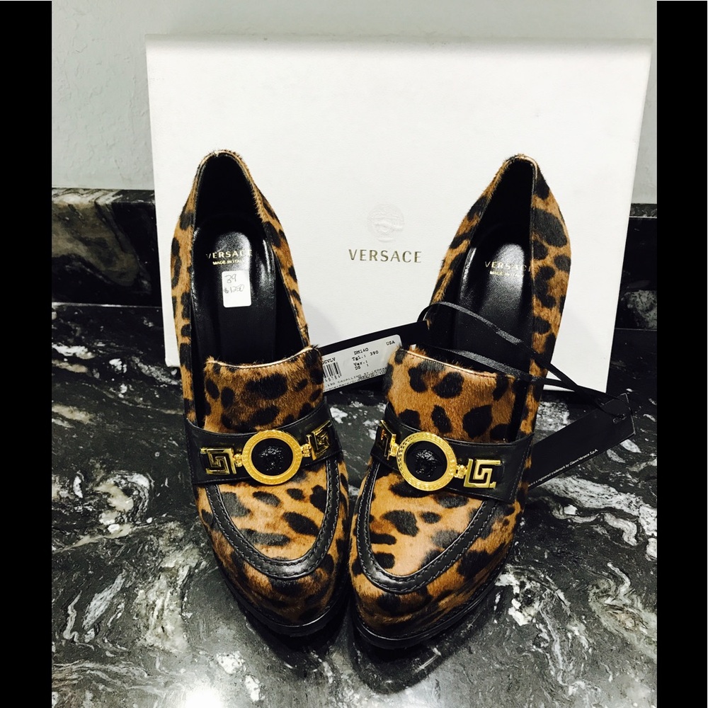 100% authentic Versace Loafer heels