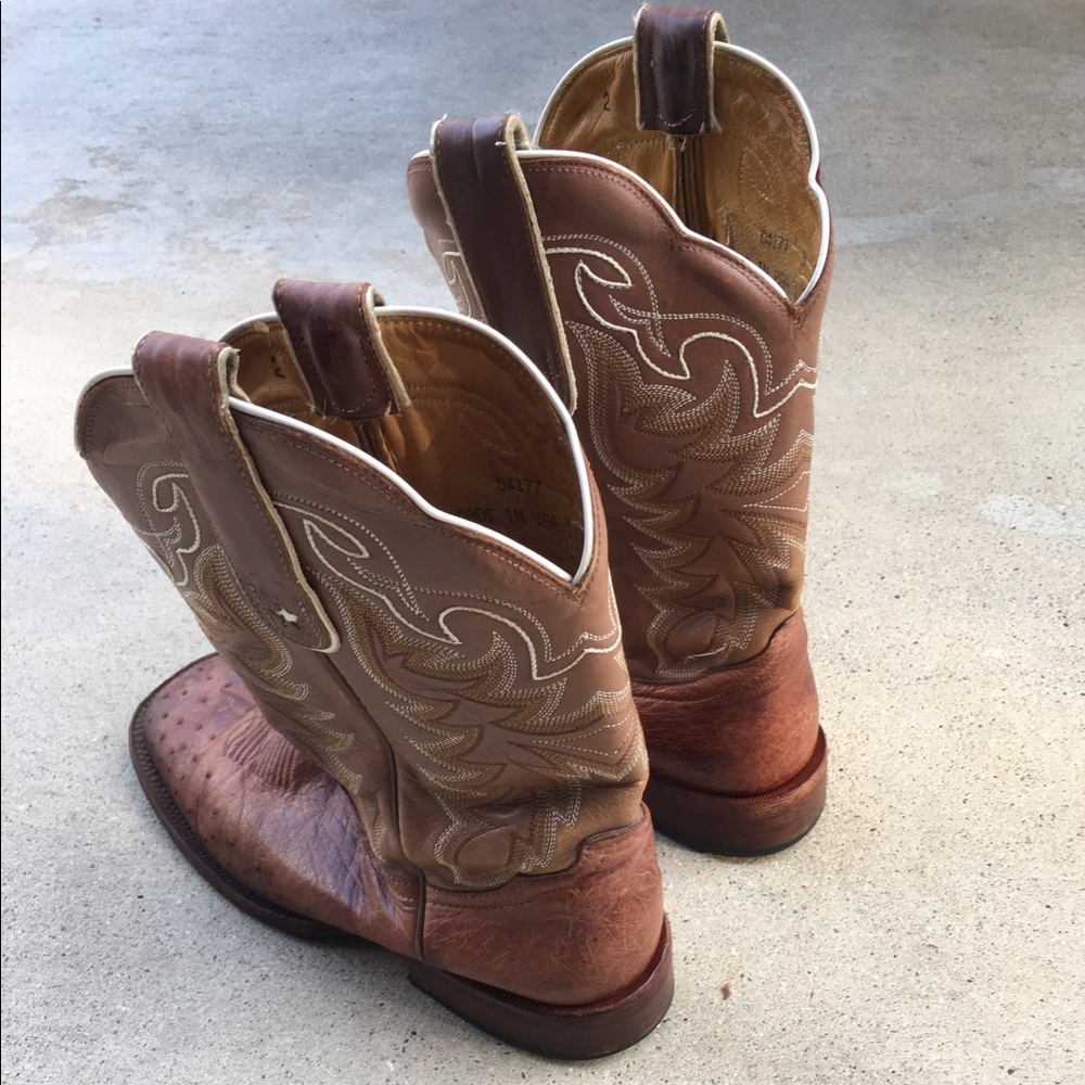 Tony Lama 9D Half-Quill Ostrich Boots