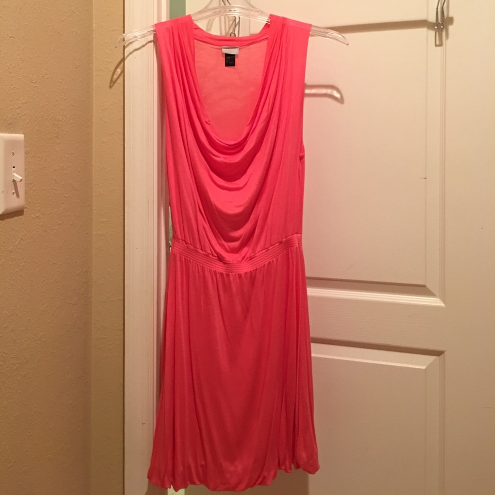 H&M coral dress