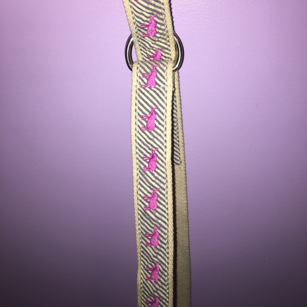 J- crew pink elephant belt