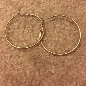 Gold hoop earrings