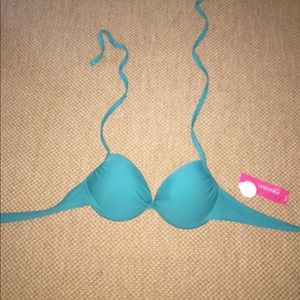 Turquoise push up bikini