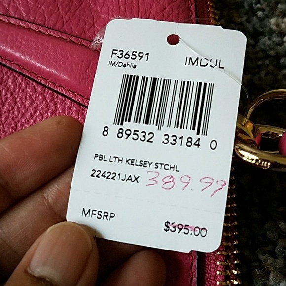 Coach pink purse - Picture 5 of 7