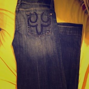 Express DPD Bootcut Jeans Dark Wash
