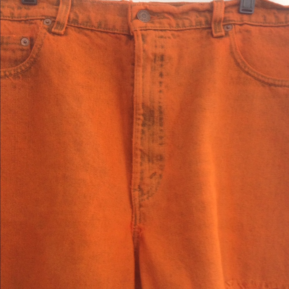 Acid wash denim shorts