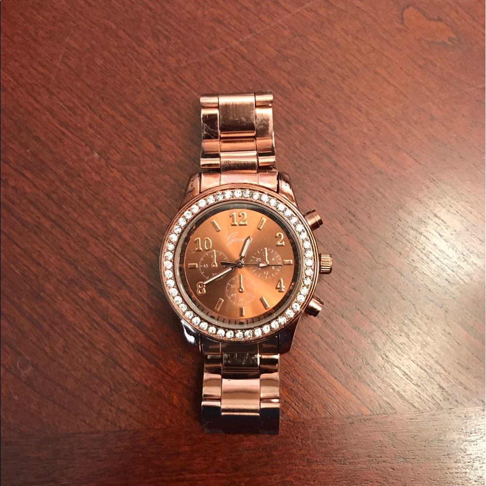 Rose gold watch