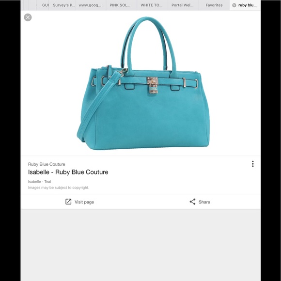 Isabelle Vegan bag with lock and shoulder strap - Picture 6 of 7