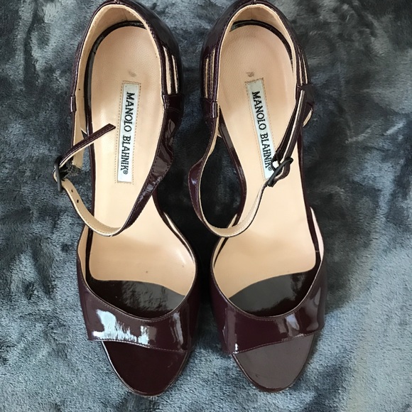 Manolo Blahnik Maroon Pumps - size 38 - Picture 5 of 6