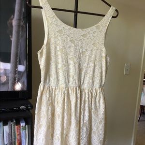 Off-white lace dress