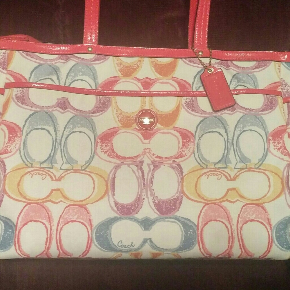 PERFECT condition!, Coach Script large tote