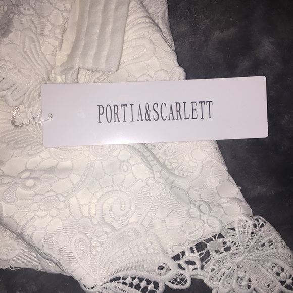 Portia and Scarlet (new) Kim K white lace dress. - Picture 3 of 4