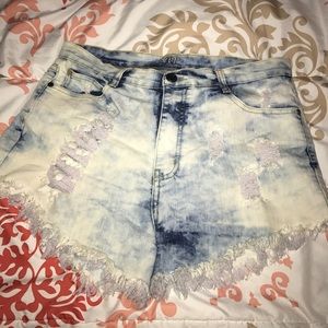 Acid Wash Shorts
