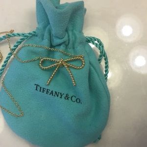🌈 SALE 18K Tiffany & Co Bow Necklace