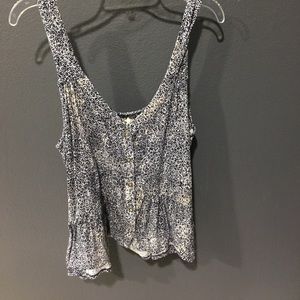 Tank with floral pattern