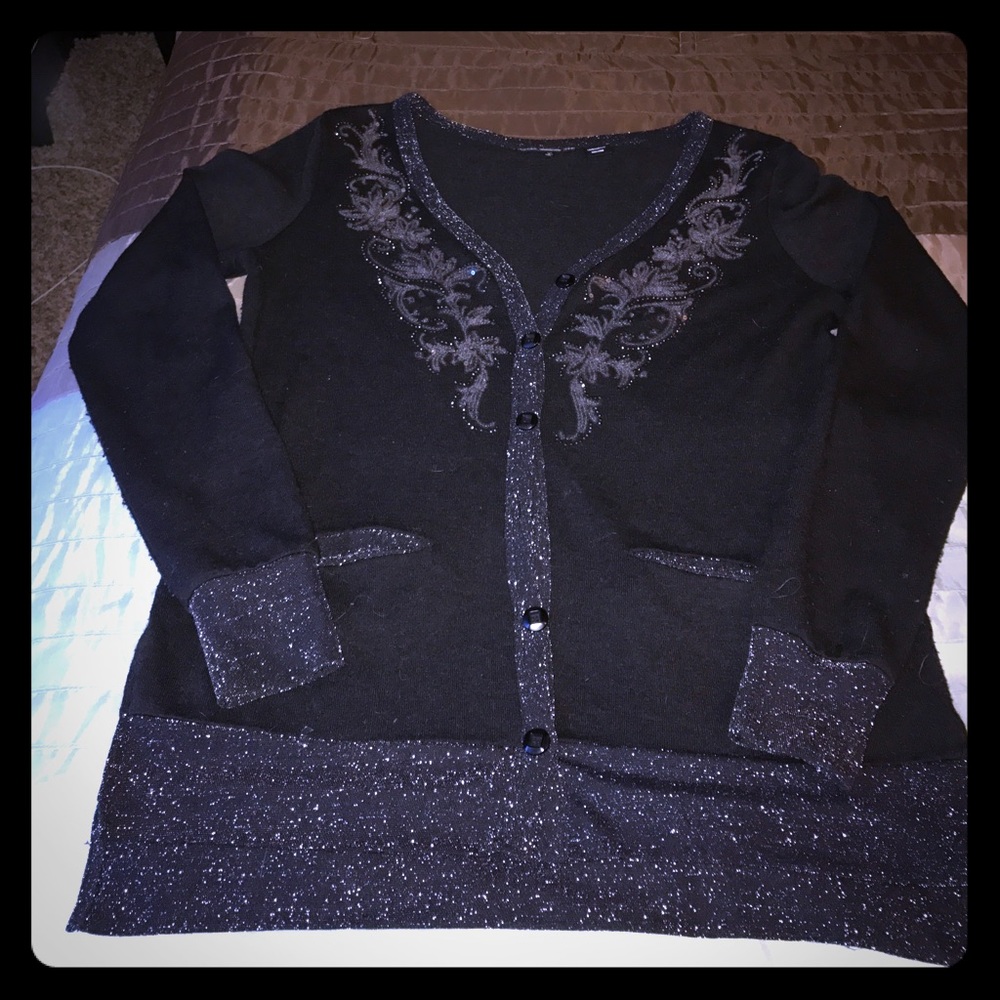 Miss Me lurex cardigan