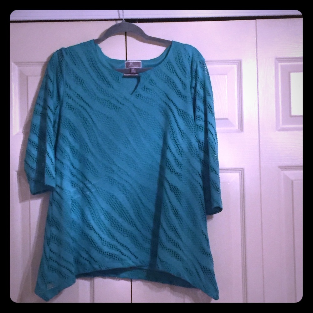 Mint green JM collection blouse.
