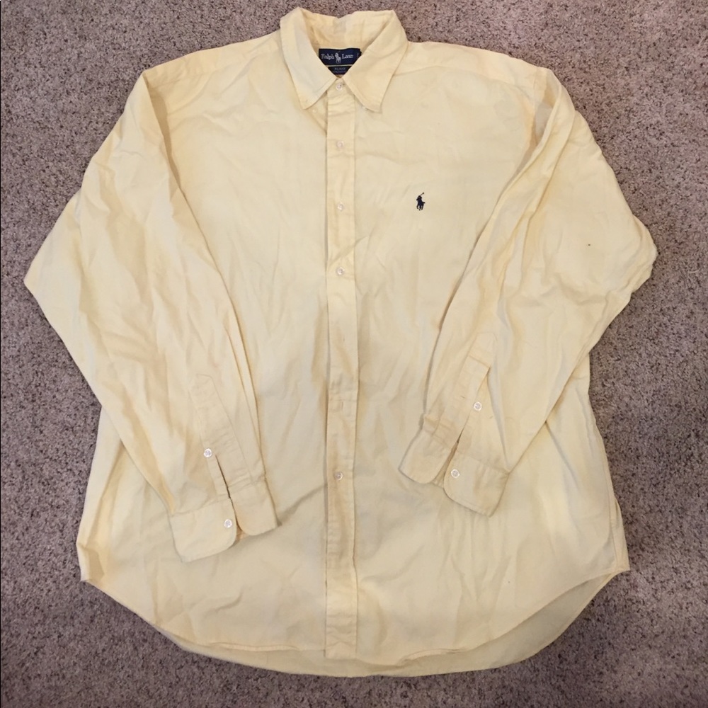 Men's Ralph Lauren yellow button down