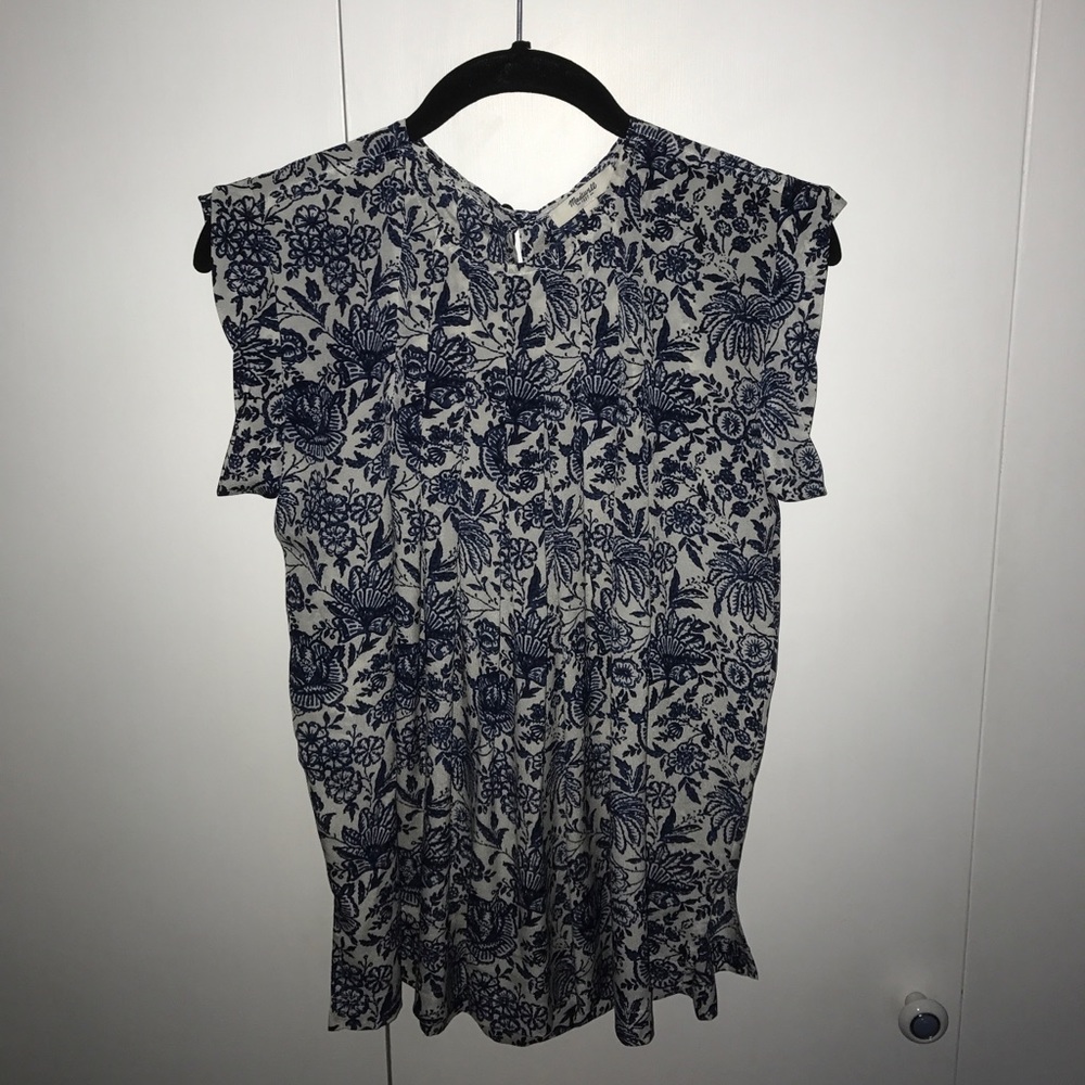 patterned madewell blouse