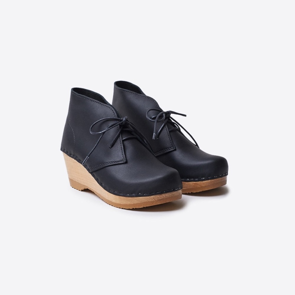 No. 6 Clogs
Garcia Wedge Leather Chukka Clog boot