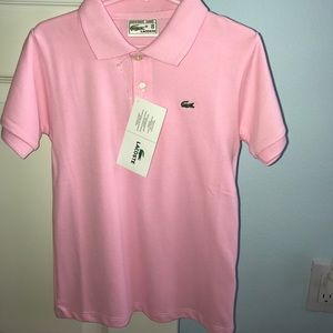 Pink collared shirt