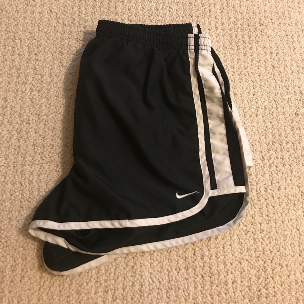 Black running shorts