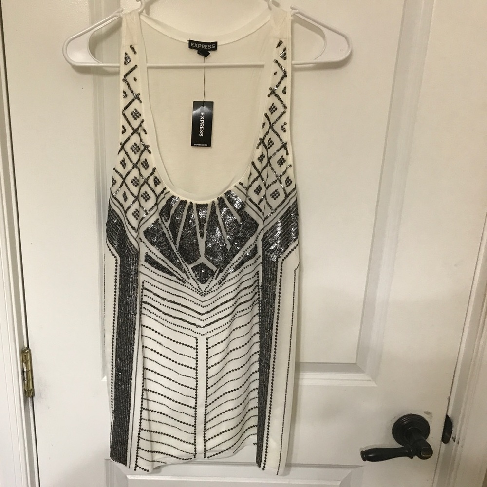 Sequin tank top