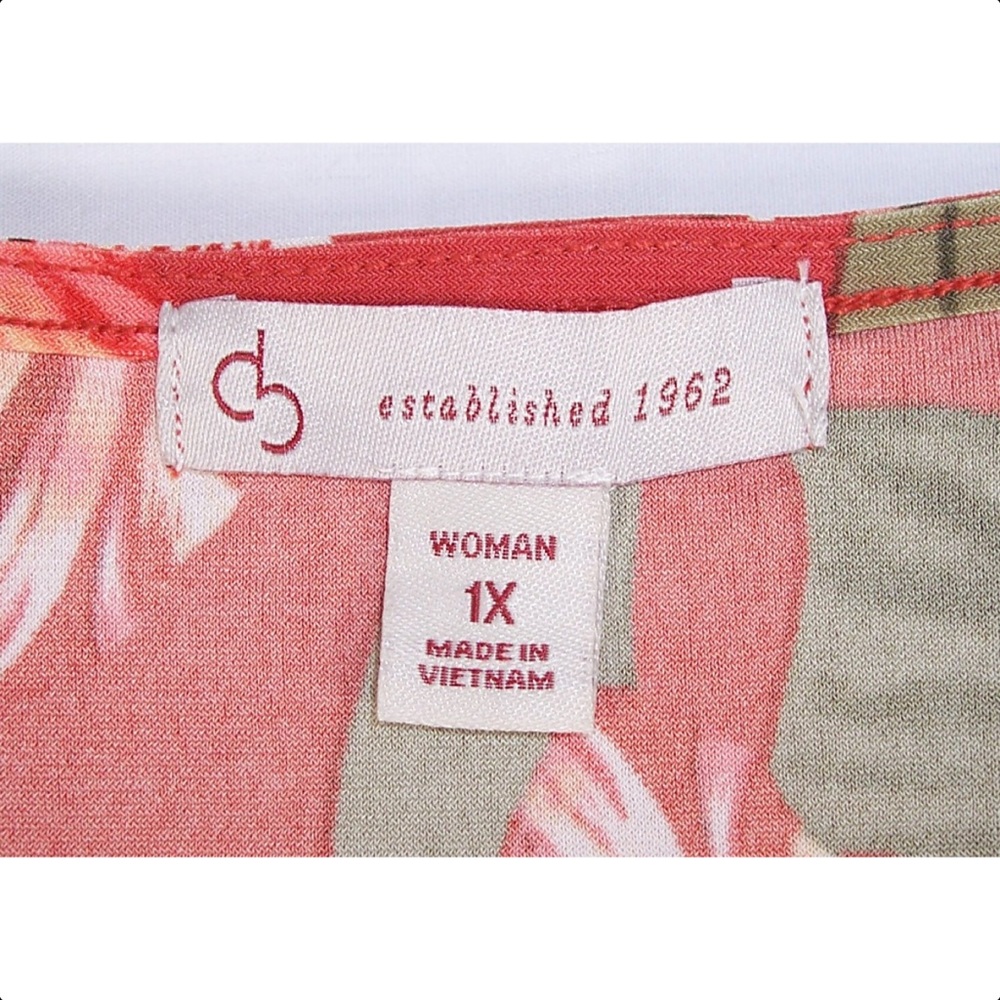 DRESSBARN 1X Tropical Tank Top-NEW - Picture 8 of 8