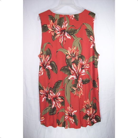 DRESSBARN 1X Tropical Tank Top-NEW - Picture 6 of 8