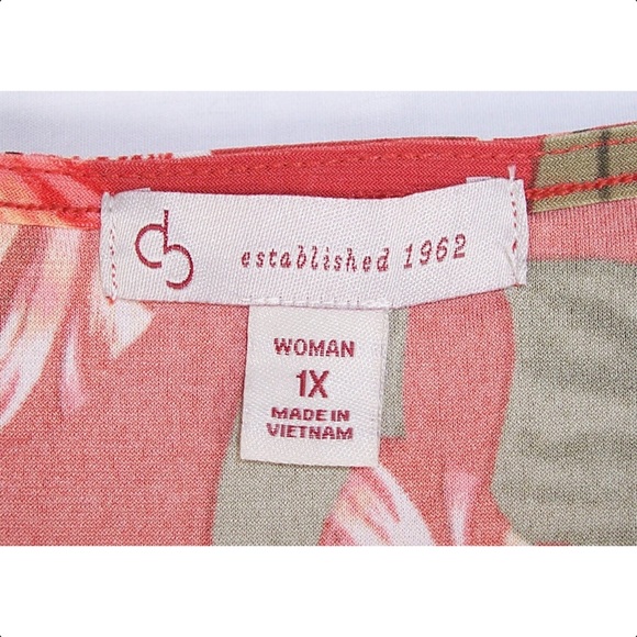 DRESSBARN 1X Tropical Tank Top-NEW - Picture 8 of 8