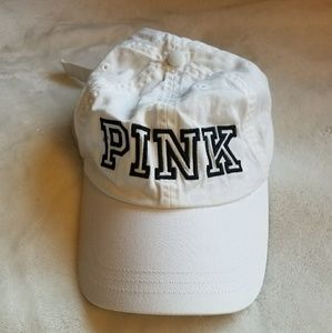 White Victoria's Secret baseball cap!