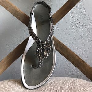Vaneli t strap jeweled sandal
