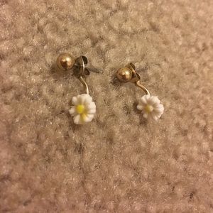 Earrings with Daisy Jackets