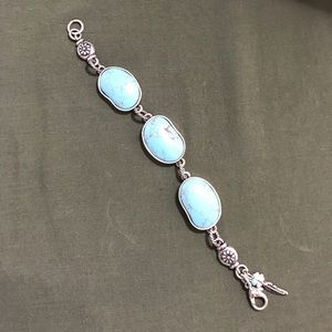 Silver bracelet with Stones