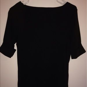Ralph Lauren Boat Neck 3/4 Sleeve Black XL