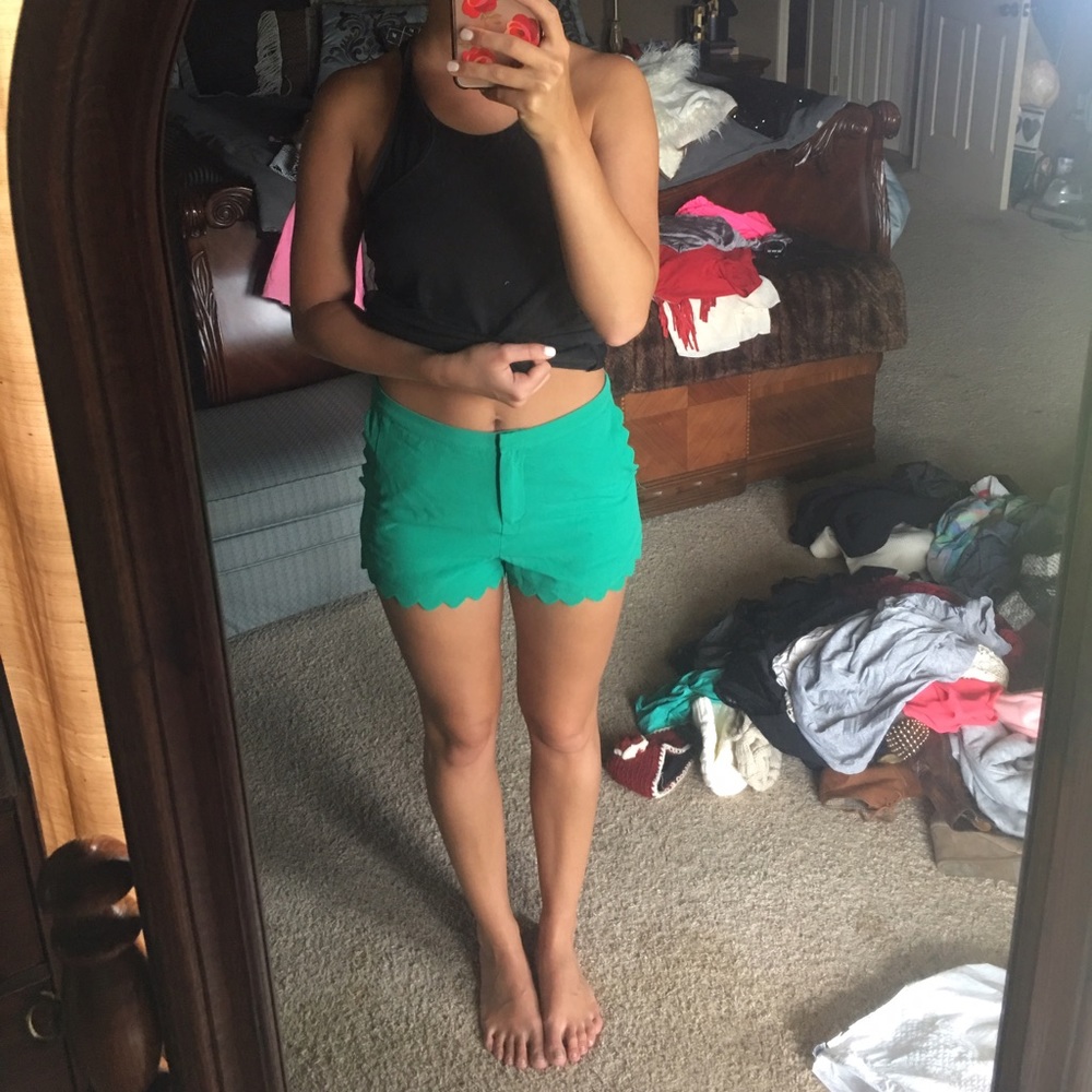 Scalloped shorts